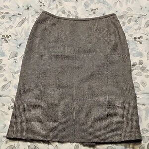 Vintage Kasper Black and White Pencil Skirt